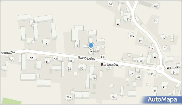 Bartoszów, Bartoszów, 7, mapa Bartoszów