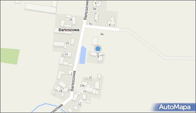 Bartoszowa, Bartoszowa, 9, mapa Bartoszowa