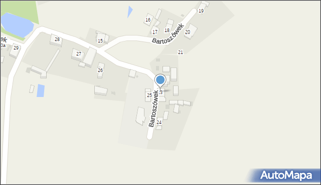 Bartoszówek, Bartoszówek, 23, mapa Bartoszówek