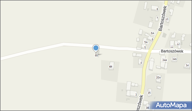 Bartoszówek, Bartoszówek, 4b, mapa Bartoszówek