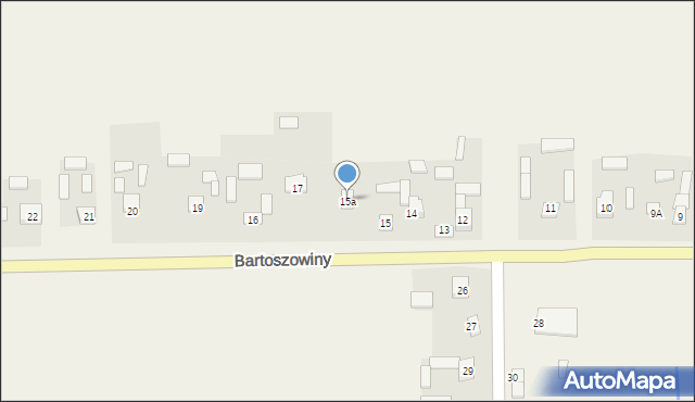 Bartoszowiny, Bartoszowiny, 15a, mapa Bartoszowiny