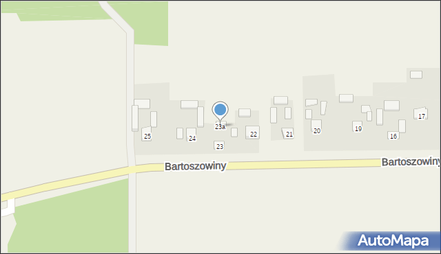 Bartoszowiny, Bartoszowiny, 23a, mapa Bartoszowiny