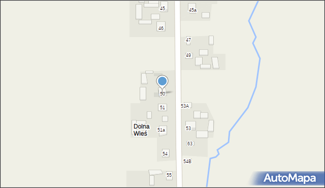 Bartoszowiny, Bartoszowiny, 50, mapa Bartoszowiny