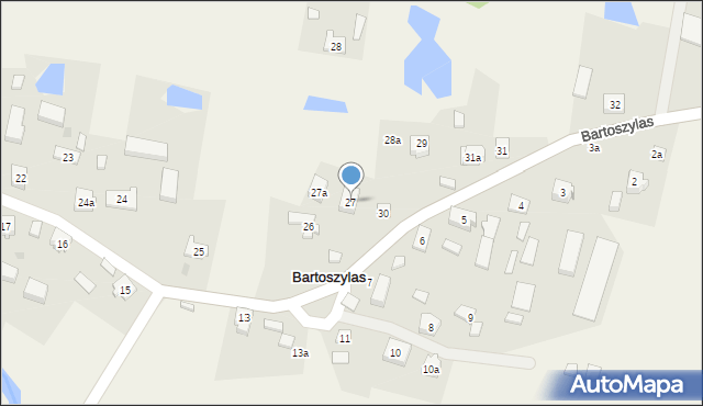 Bartoszylas, Bartoszylas, 27, mapa Bartoszylas