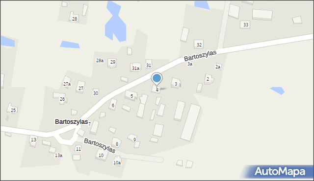 Bartoszylas, Bartoszylas, 4, mapa Bartoszylas