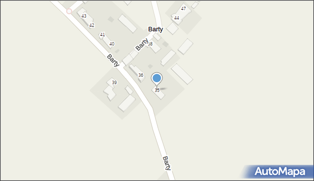 Barty, Barty, 35, mapa Barty