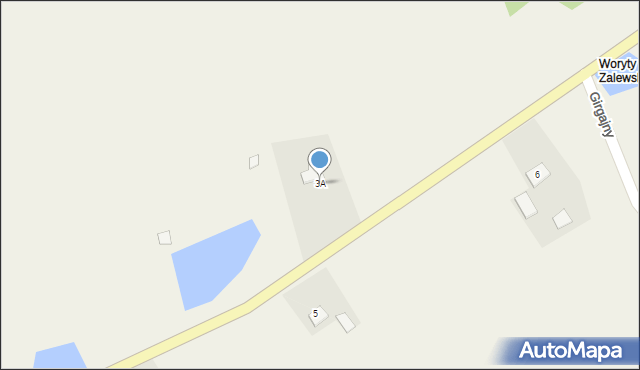 Barty, Barty, 3A, mapa Barty