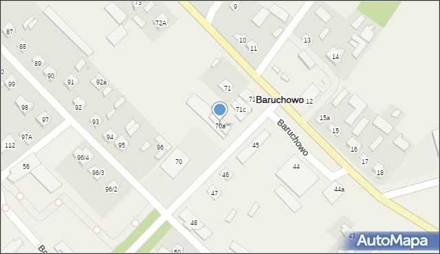 Baruchowo, Baruchowo, 70a, mapa Baruchowo