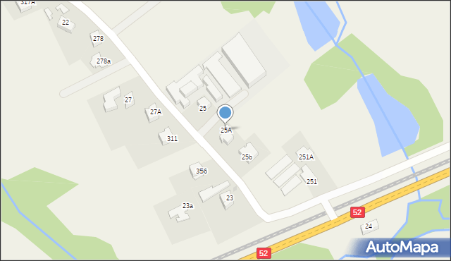 Barwałd Górny, Barwałd Górny, 25A, mapa Barwałd Górny