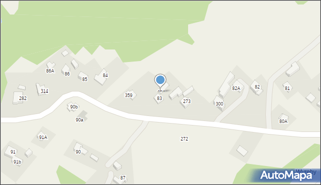 Barwałd Górny, Barwałd Górny, 83A, mapa Barwałd Górny