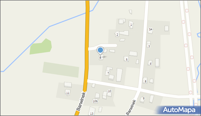 Barwinek, Barwinek, 6, mapa Barwinek