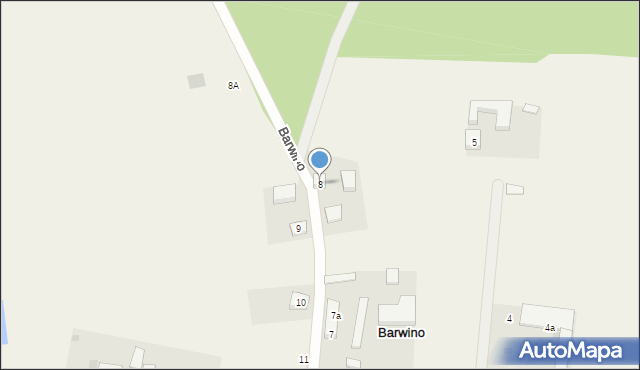 Barwino, Barwino, 8, mapa Barwino