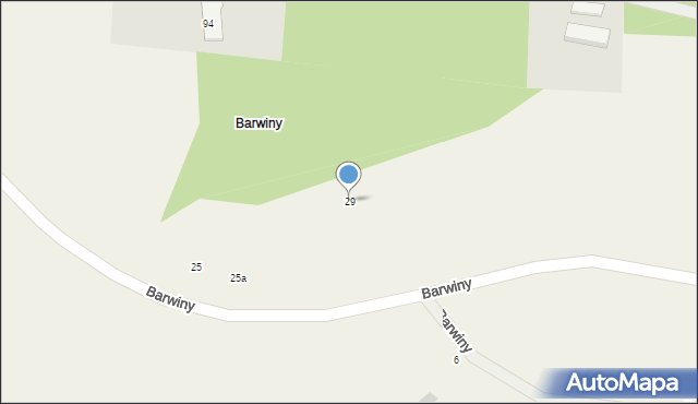 Barwiny, Barwiny, 29, mapa Barwiny