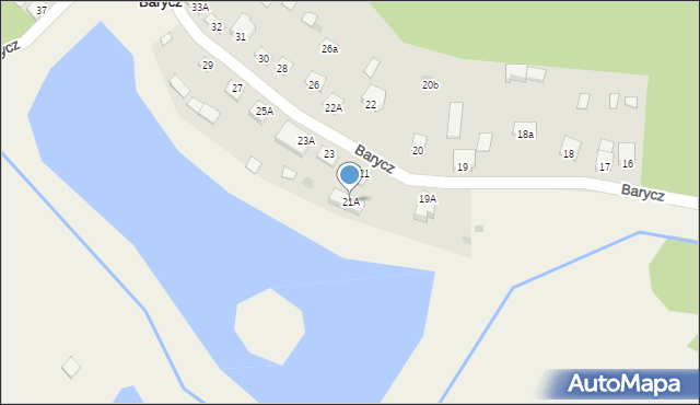 Barycz, Barycz, 21A, mapa Barycz