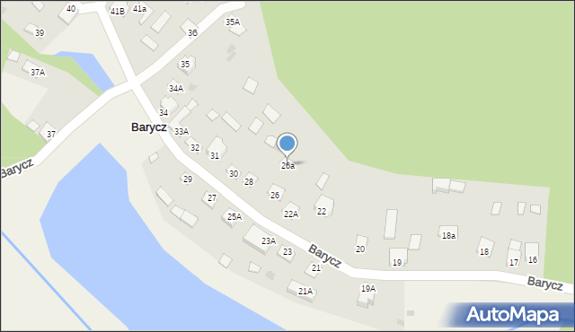 Barycz, Barycz, 26a, mapa Barycz