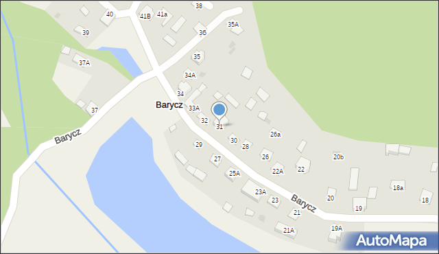Barycz, Barycz, 31, mapa Barycz