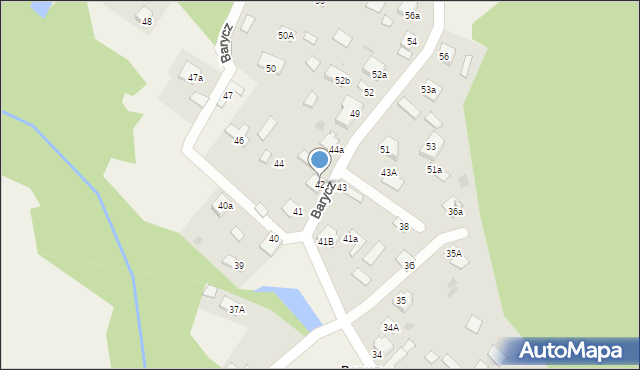 Barycz, Barycz, 42, mapa Barycz