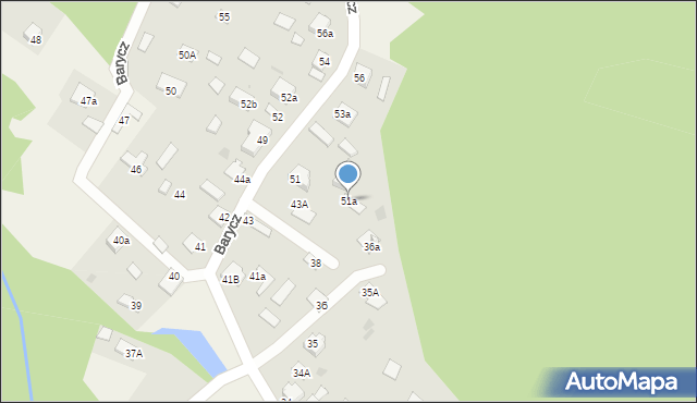 Barycz, Barycz, 51a, mapa Barycz