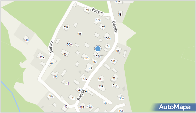 Barycz, Barycz, 52a, mapa Barycz