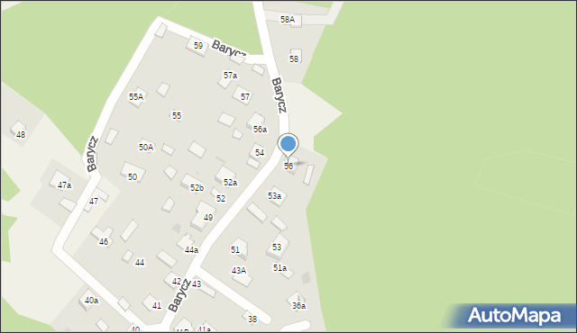Barycz, Barycz, 56, mapa Barycz