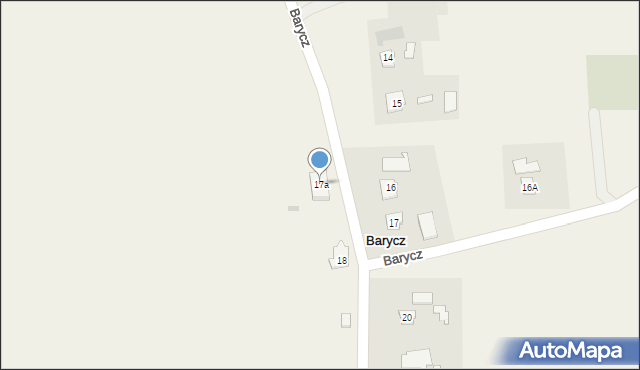 Barycz, Barycz, 17a, mapa Barycz