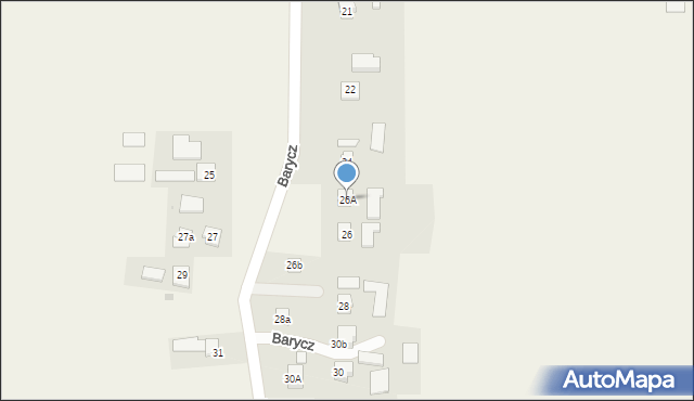 Barycz, Barycz, 26A, mapa Barycz