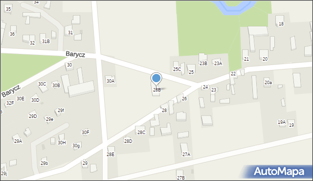 Barycz, Barycz, 28B, mapa Barycz