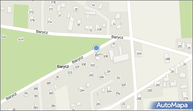 Barycz, Barycz, 30C, mapa Barycz