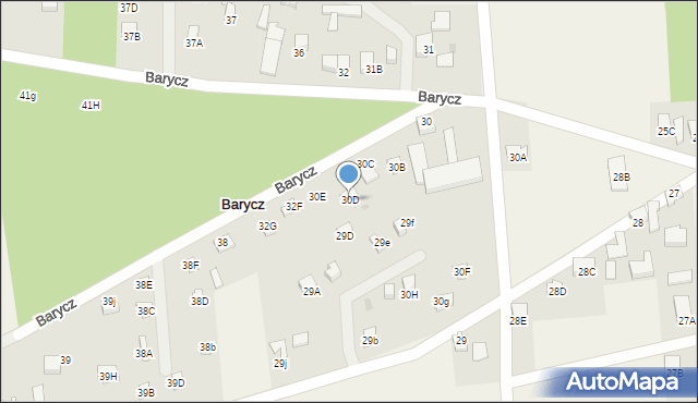 Barycz, Barycz, 30D, mapa Barycz