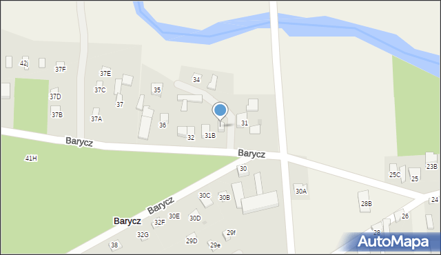 Barycz, Barycz, 31C, mapa Barycz