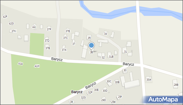 Barycz, Barycz, 36, mapa Barycz