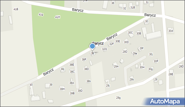 Barycz, Barycz, 38, mapa Barycz