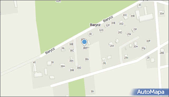 Barycz, Barycz, 38D, mapa Barycz