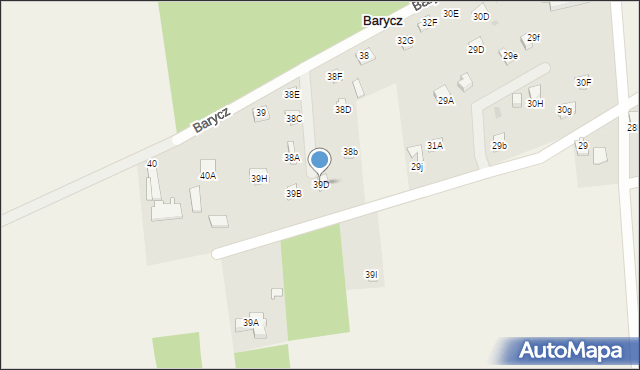 Barycz, Barycz, 39D, mapa Barycz