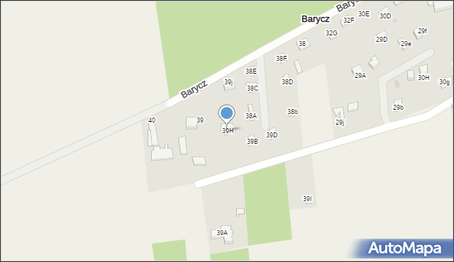 Barycz, Barycz, 39H, mapa Barycz