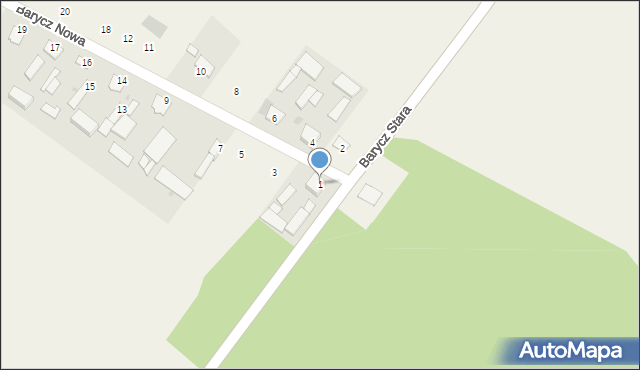 Barycz Nowa, Barycz Nowa, 1, mapa Barycz Nowa