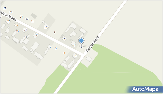 Barycz Nowa, Barycz Nowa, 2, mapa Barycz Nowa