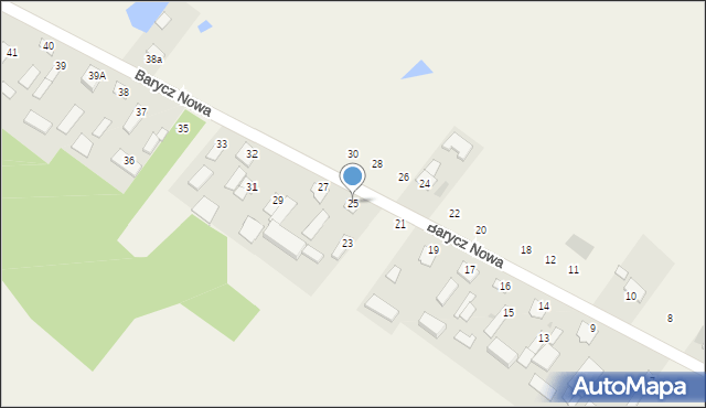 Barycz Nowa, Barycz Nowa, 25, mapa Barycz Nowa