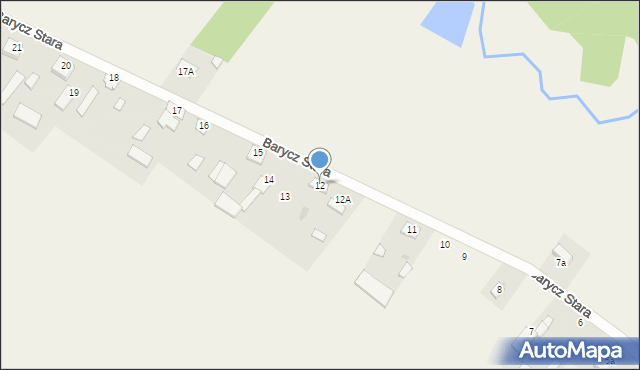 Barycz Stara, Barycz Stara, 12, mapa Barycz Stara
