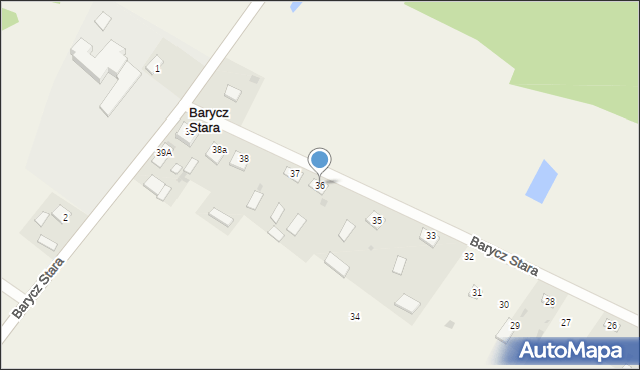 Barycz Stara, Barycz Stara, 36, mapa Barycz Stara