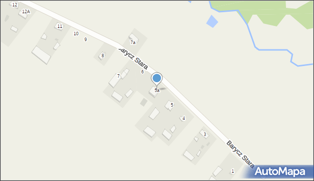 Barycz Stara, Barycz Stara, 5a, mapa Barycz Stara
