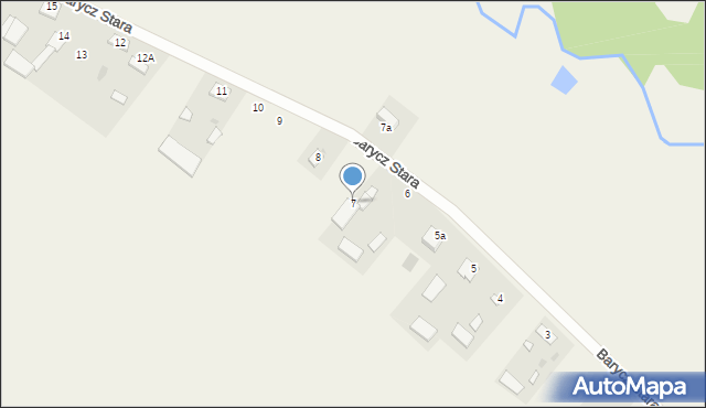 Barycz Stara, Barycz Stara, 7, mapa Barycz Stara