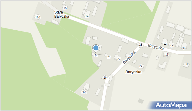 Baryczka, Baryczka, 24, mapa Baryczka