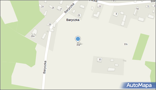 Baryczka, Baryczka, 30a, mapa Baryczka