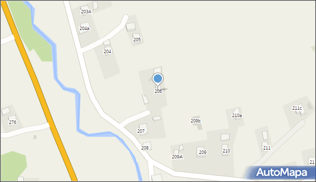 Baryczka, Baryczka, 206, mapa Baryczka