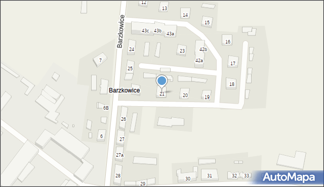 Barzkowice, Barzkowice, 21, mapa Barzkowice