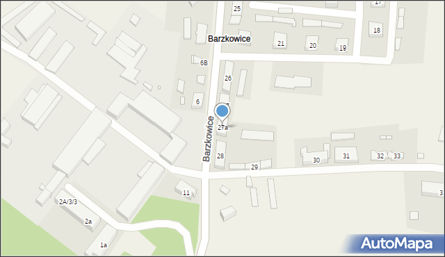 Barzkowice, Barzkowice, 27a, mapa Barzkowice