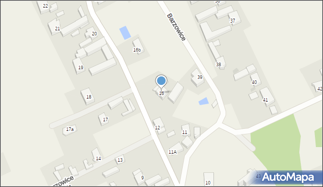 Barzowice, Barzowice, 16, mapa Barzowice