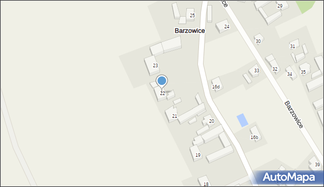 Barzowice, Barzowice, 22, mapa Barzowice