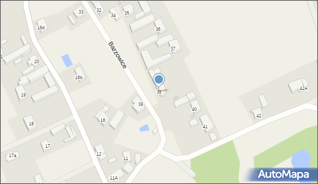 Barzowice, Barzowice, 38, mapa Barzowice